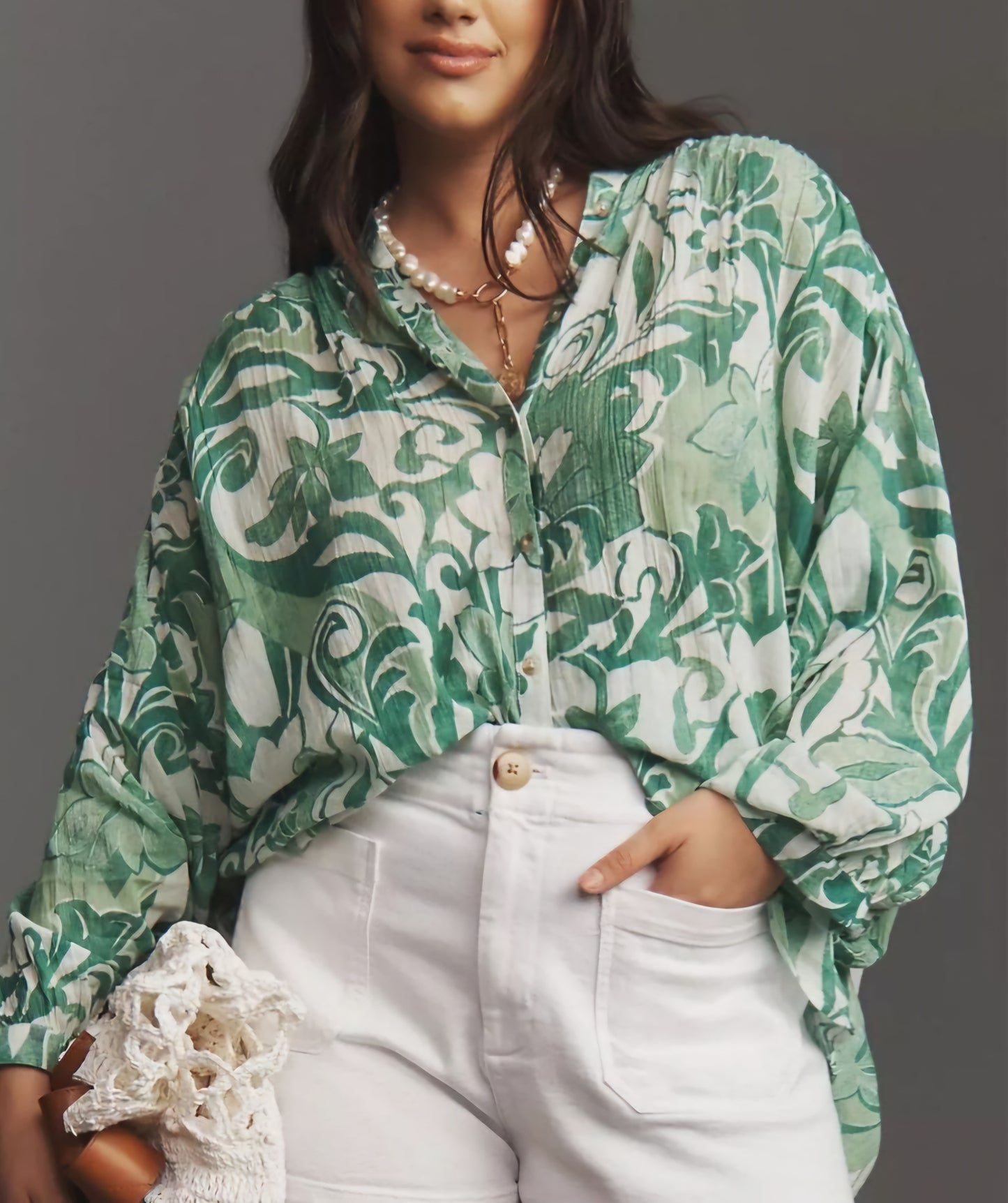 ANTHR⚪️POLOGIE The Sidney Batwing Blouse by Pilcro