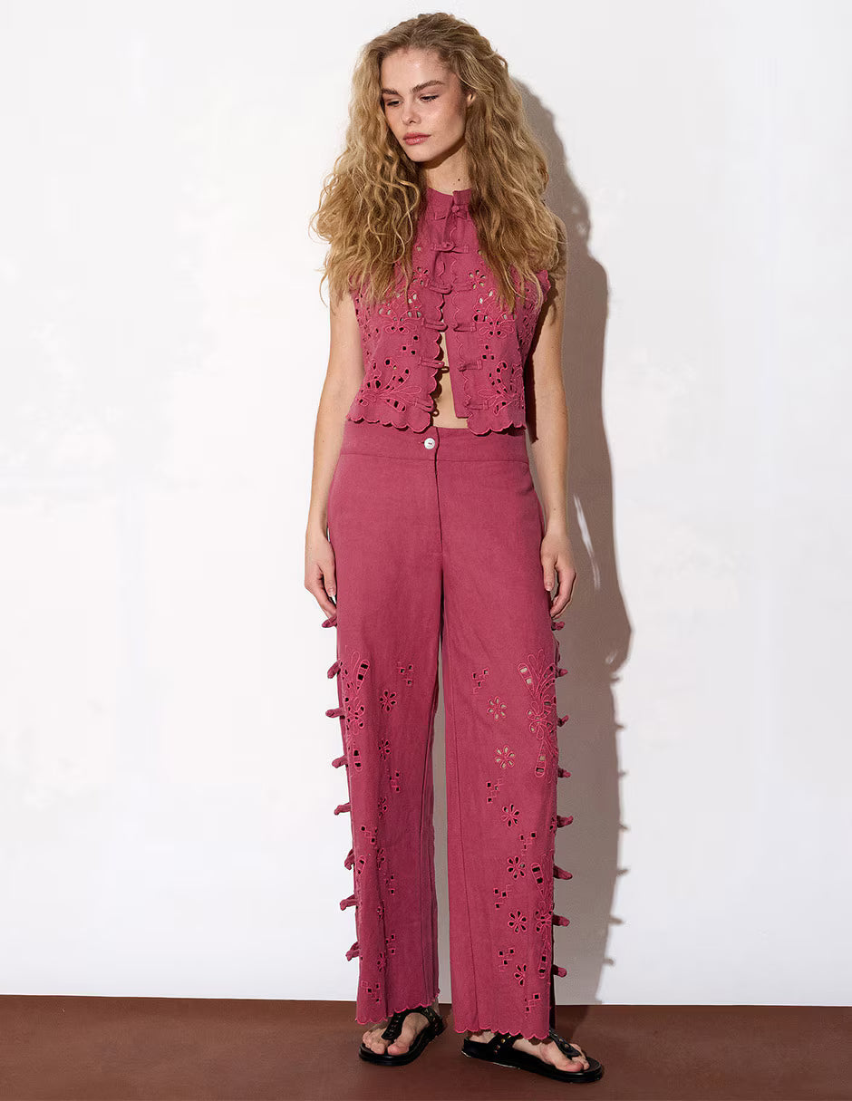 Renatta&Go Pink Wide-Leg Pants (Surplus - New)
