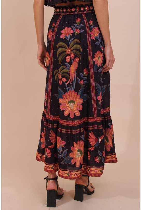 FARM RIO Cropped Top & Midi Skirt Set