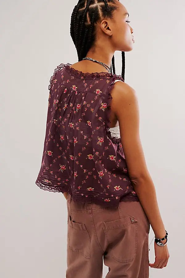 FREE PEOPLE Forevermore Printed Tank (Surplus)