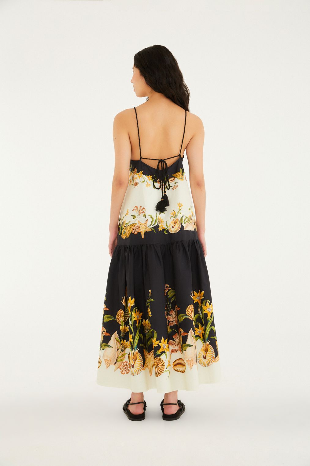 Farm Rio (Surplus) Surreal Shell Print Cropped Dress