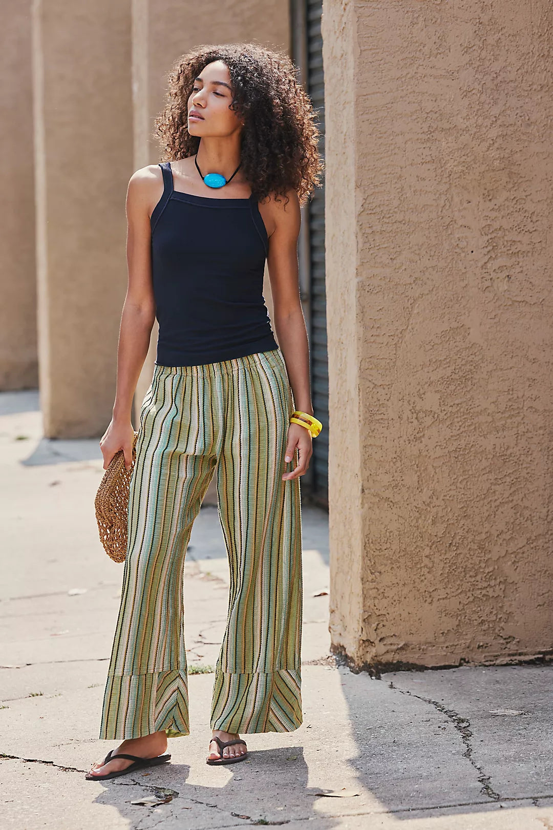 Free People Day's End Stripe Pants in Camo Combo (Surplus - New)