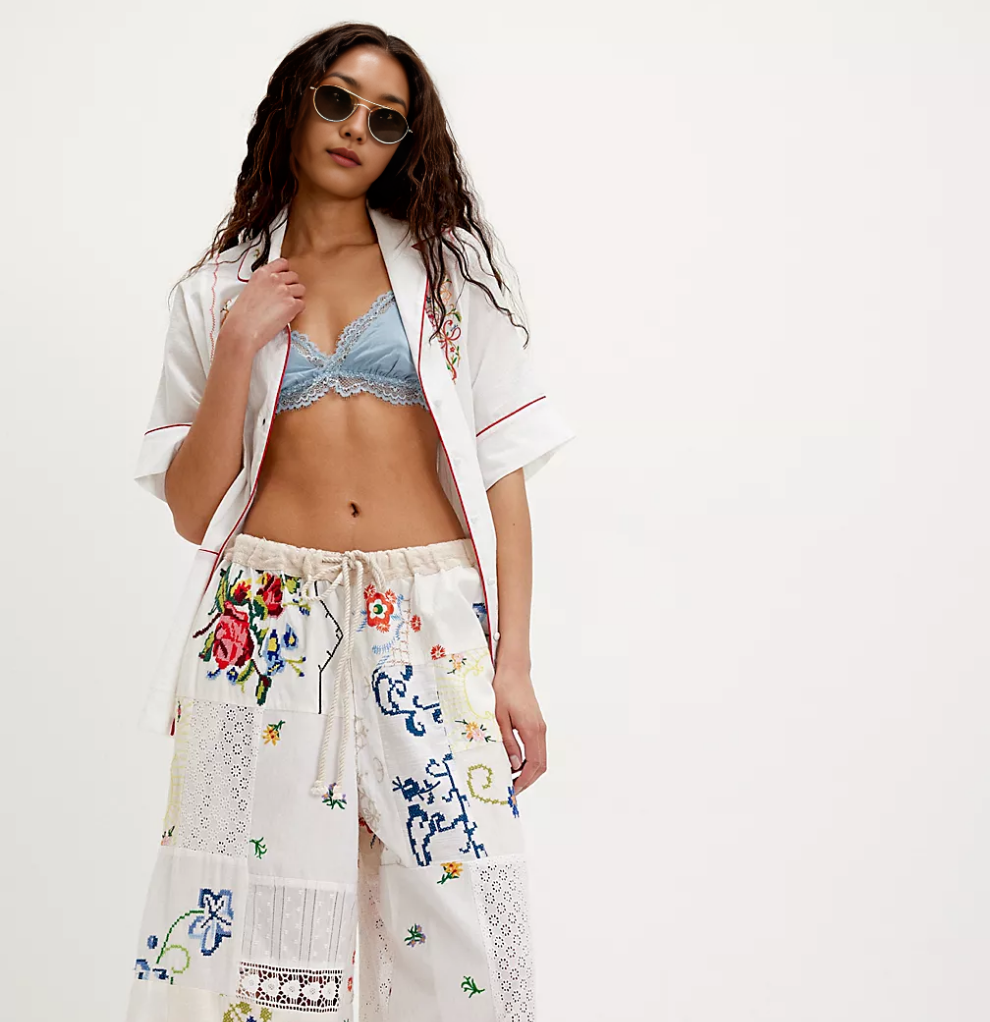 FREE PE⚪️PLE Wallflower Pull-On Pants white