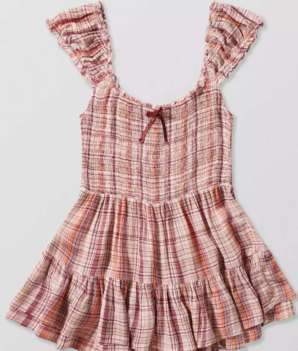 URBAN ⚪️UTFITTERS Kimchi Blue Rae Plaid Playsuit Romper