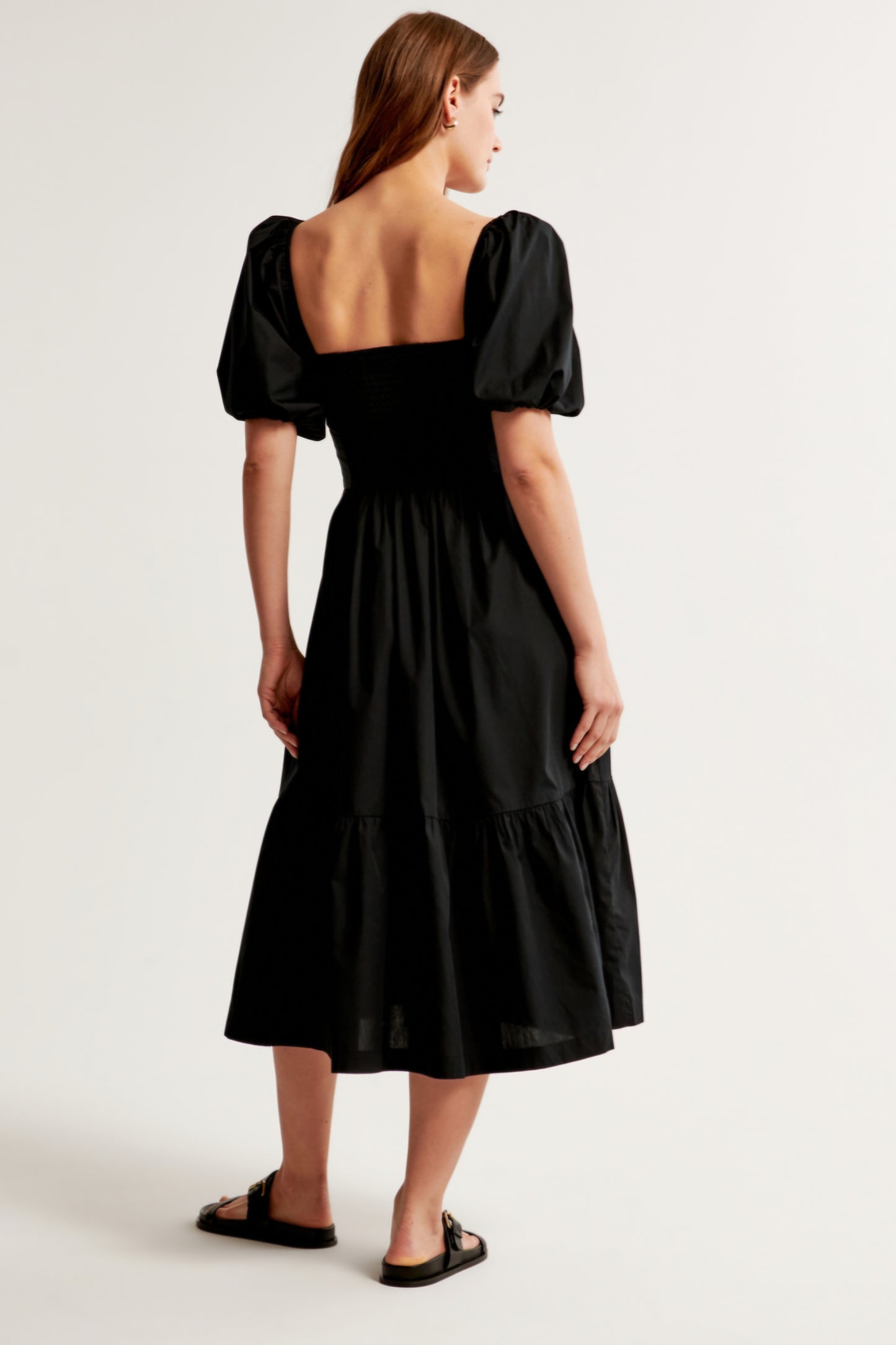 ABERCR⚪️MBIE & FITCH
Emerson Puff Maxi- Day dress - black