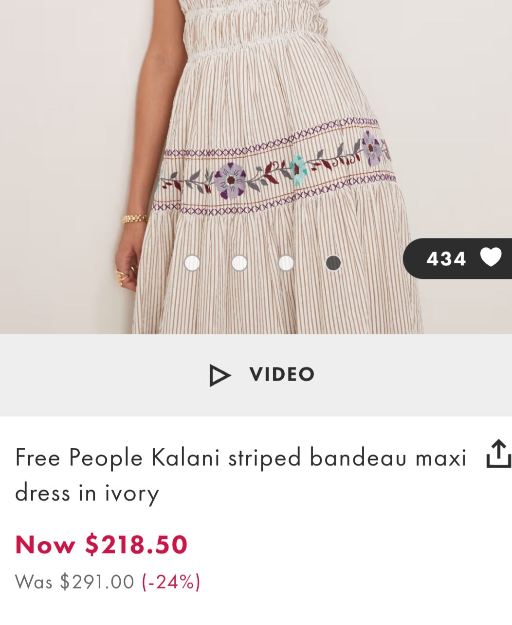 FREE PE⚪️PLE Dress - beige