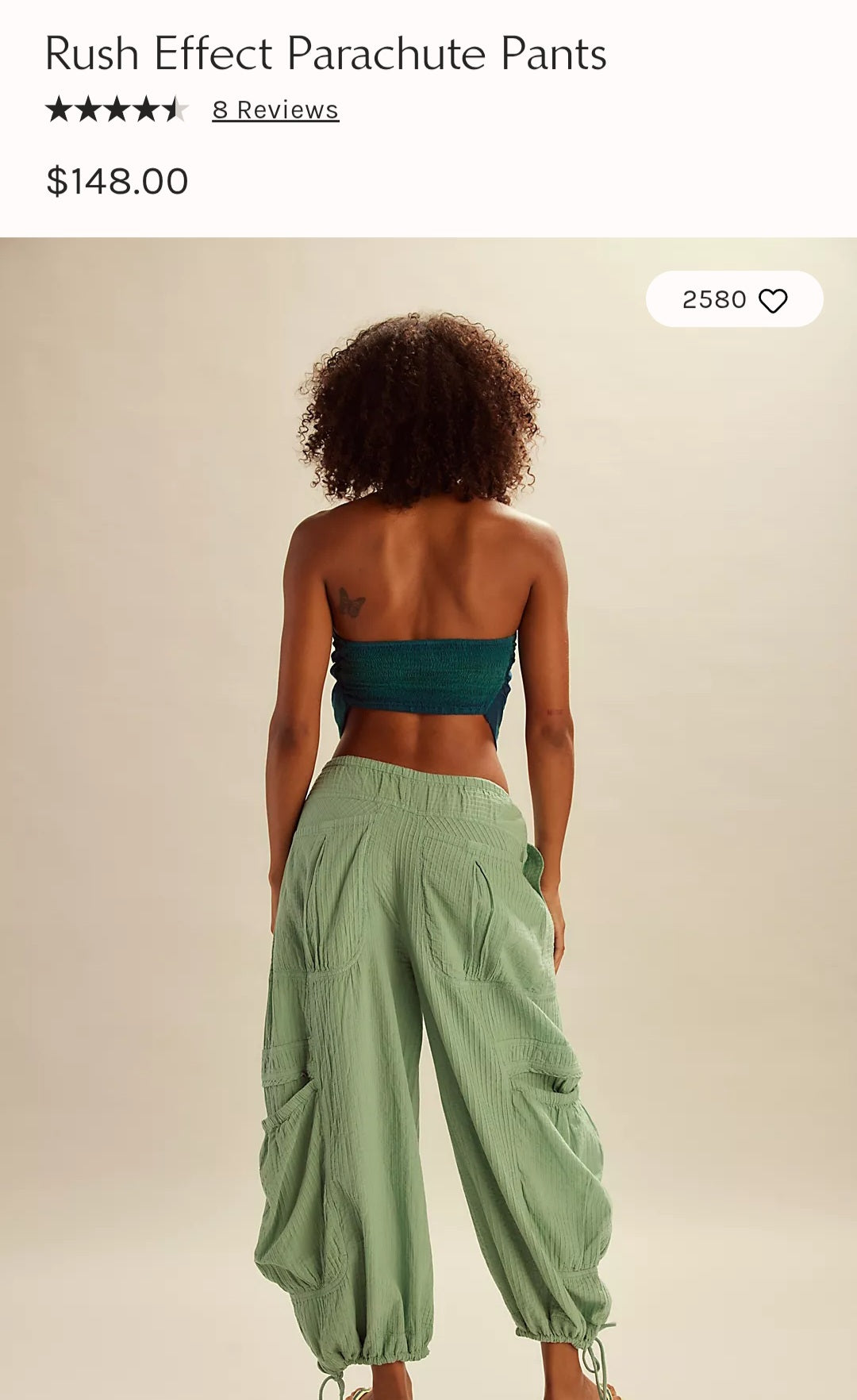 FREE PE⚪️PLE Rush Effect Parachute Pants