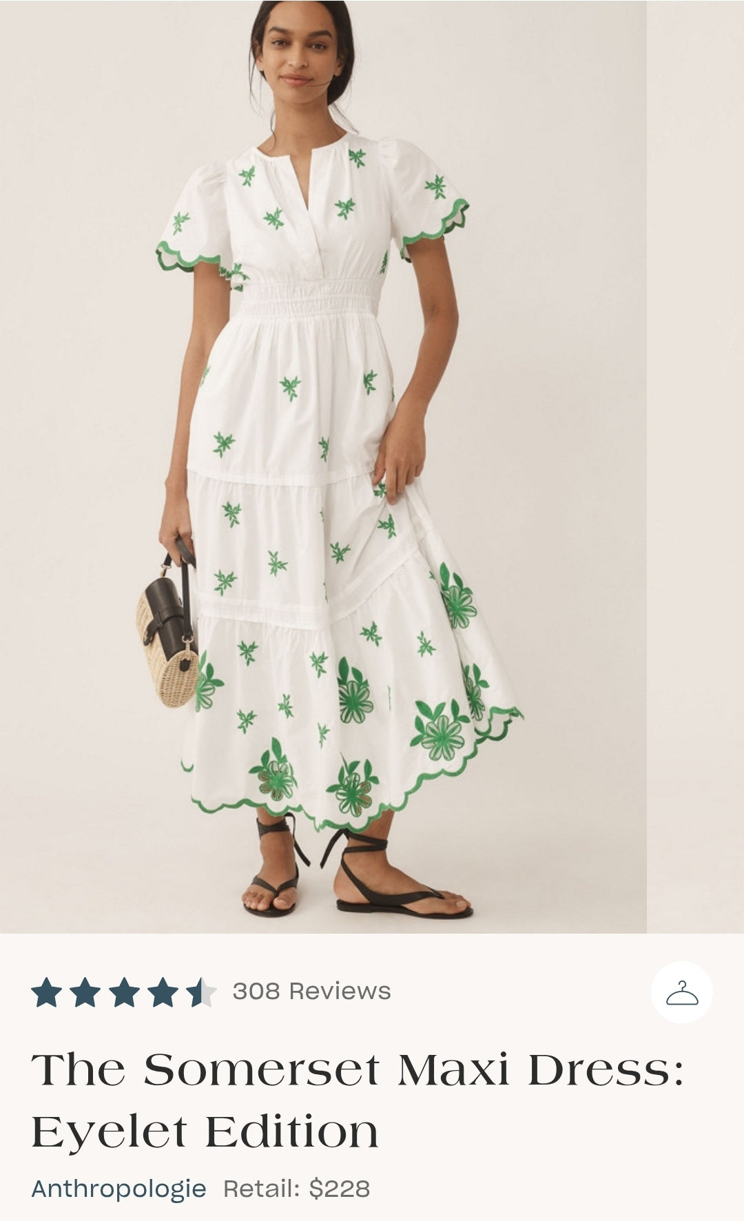 ANTHROPOLOGIE The Somerset Long Dress: Carnation Edition (Surplus)