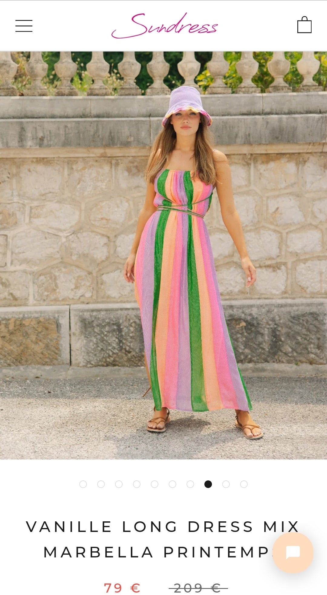 SUNDRESS VANILLE LONG DRESS MIX MARBELLA PRINTEMPS (Surplus)