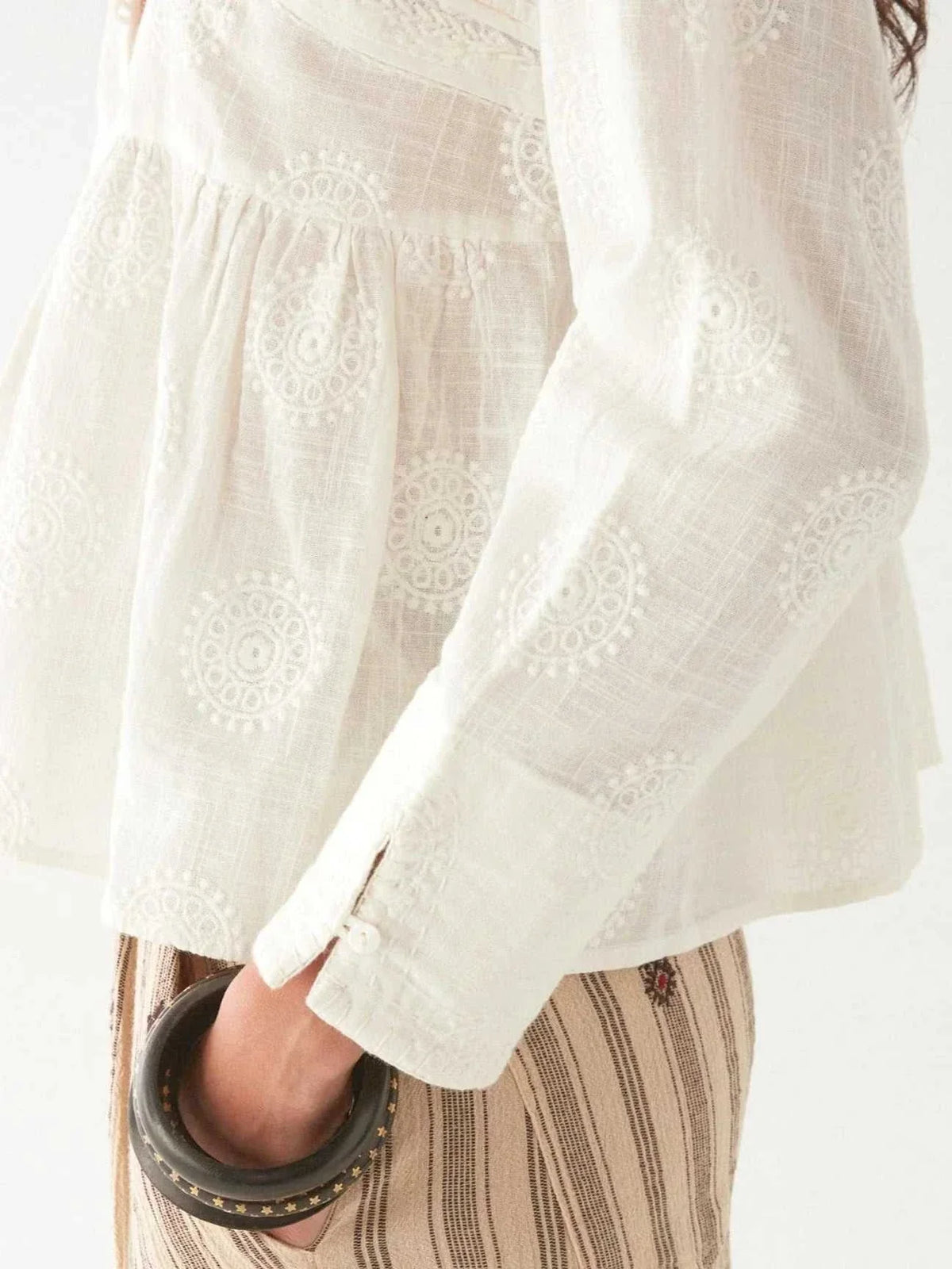 Maison Hotel Ariana Blouse Mosaique Ivory (Surplus - New)