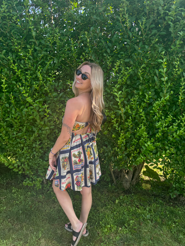 Juliana Smocked Strapless Mini Dress (Surplus)