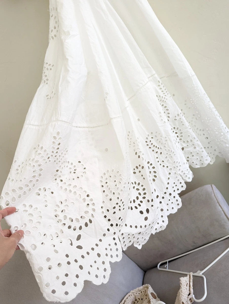 ZARA Embroidered Poplin Dress (Surplus)