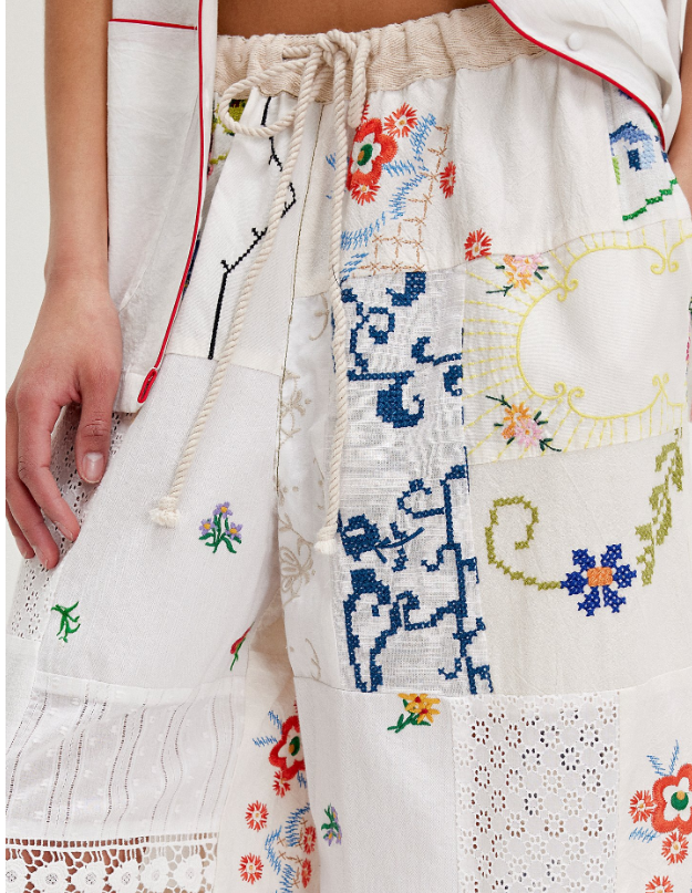 FREE PE⚪️PLE Wallflower Pull-On Pants white