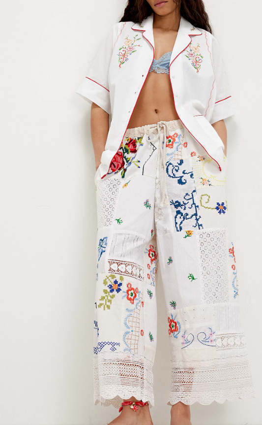 FREE PE⚪️PLE Wallflower Pull-On Pants white