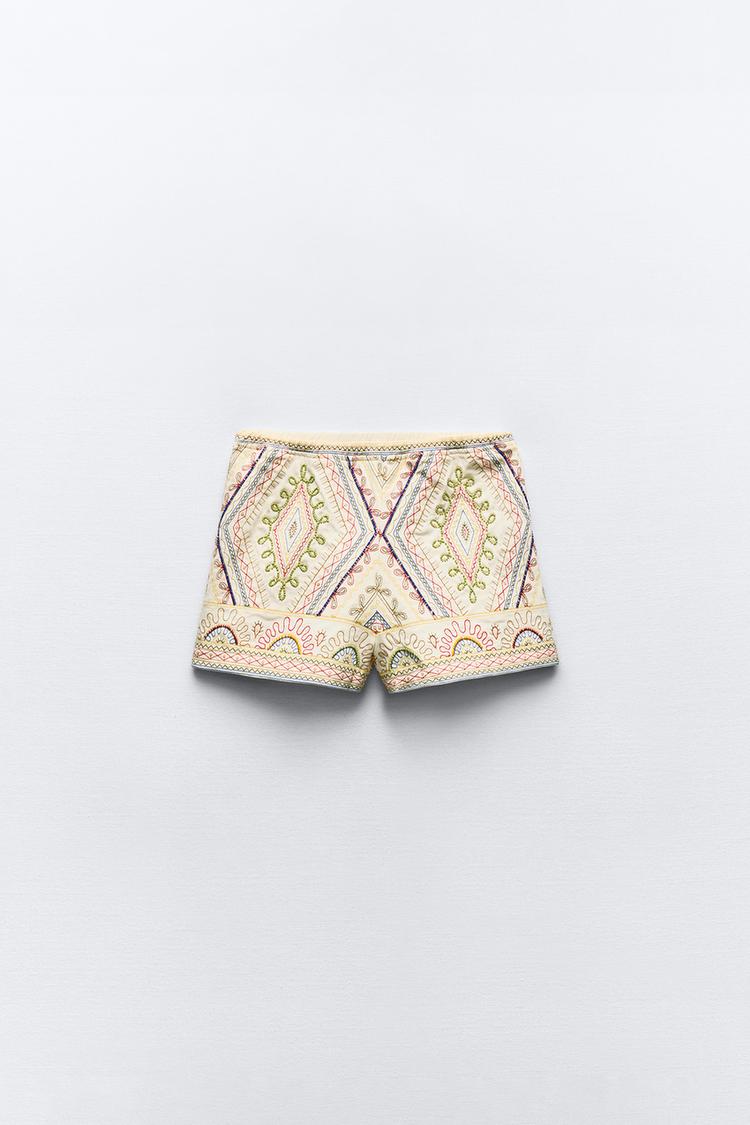 Zara Embroidered Beaded Waistcoat and Shorts set (Surplus)
