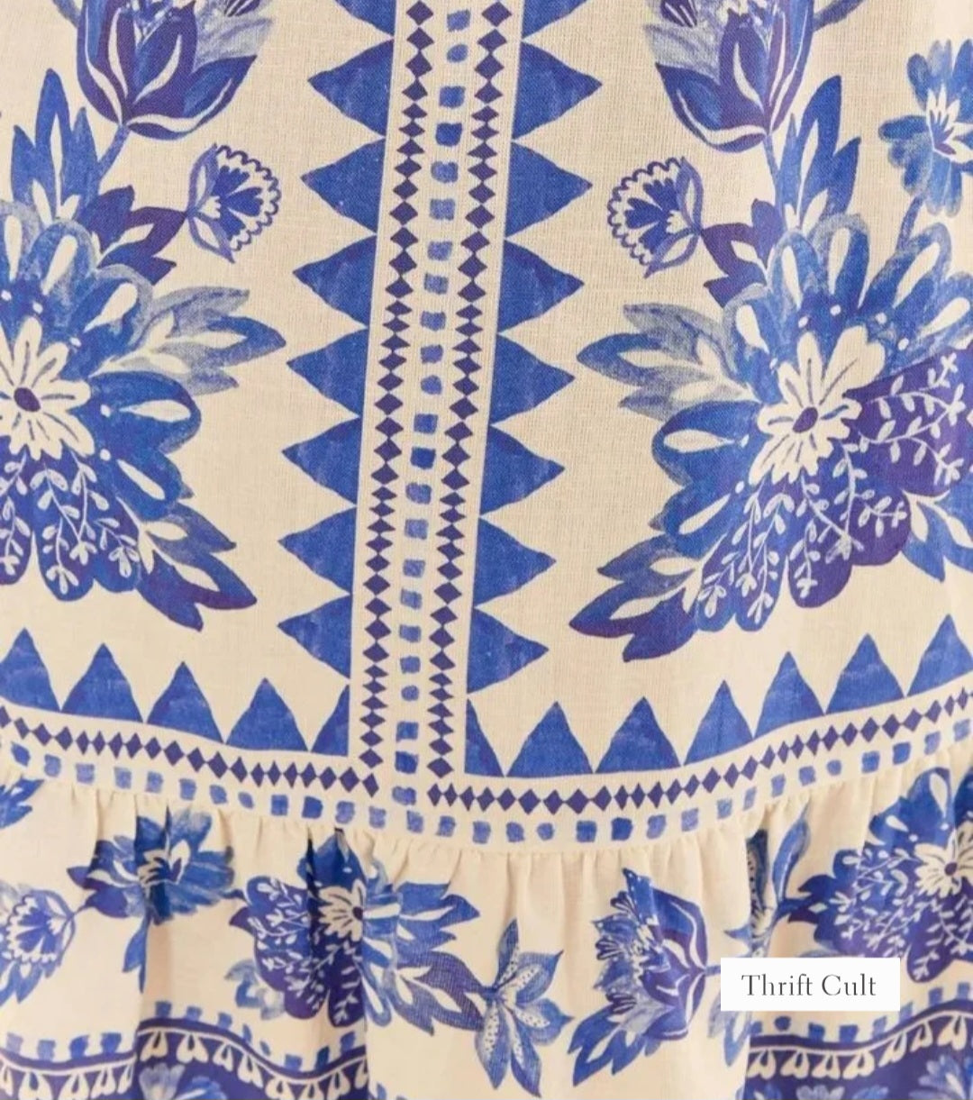 FARM RI⚪️ Short Floral Beauty Dress