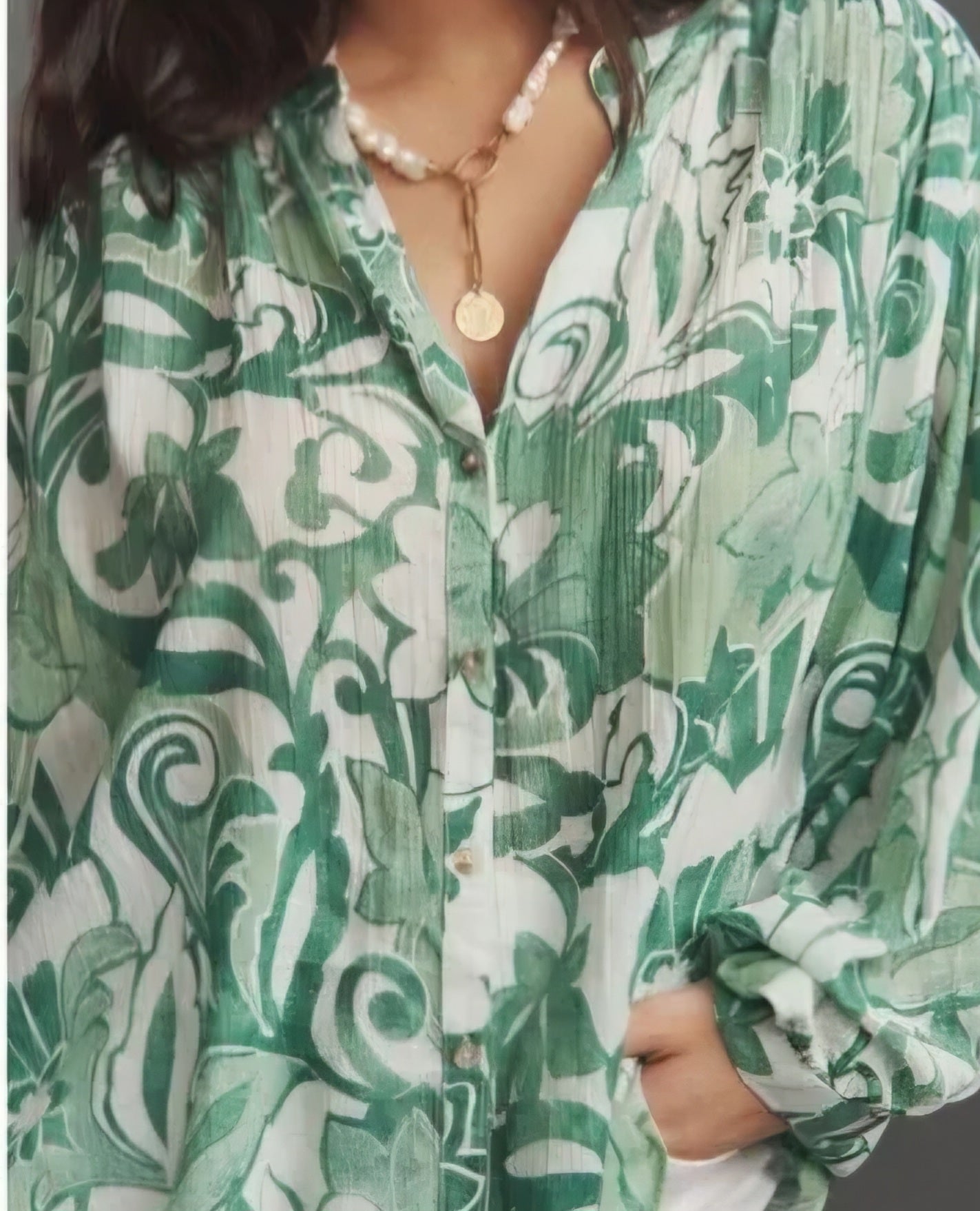 ANTHR⚪️POLOGIE The Sidney Batwing Blouse by Pilcro