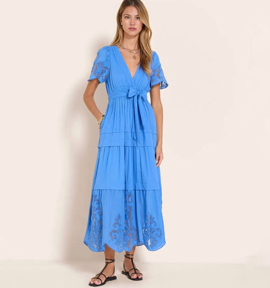 SC🤍RLET POPPIES Radhika Long Dress