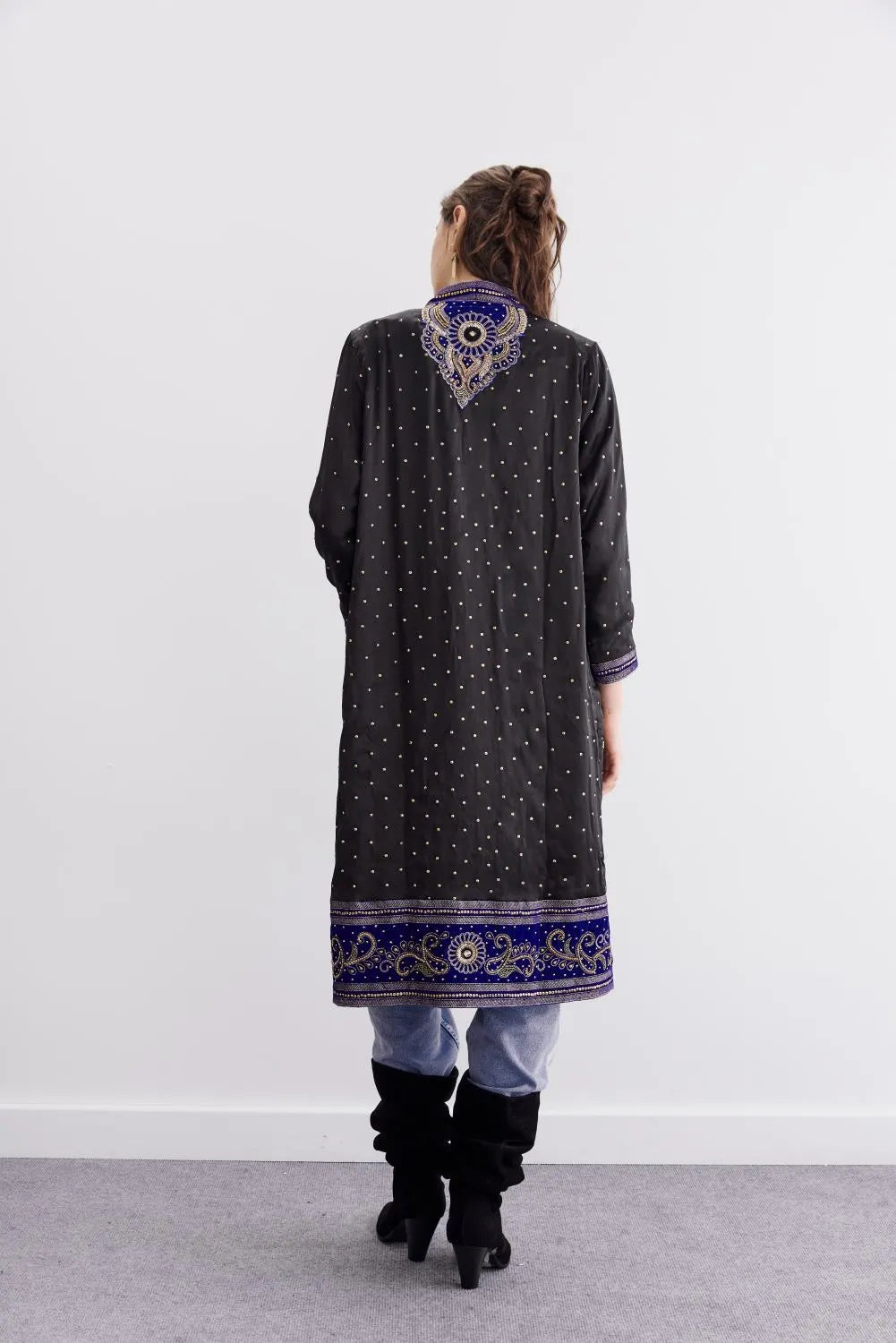 Rapsodia Sultan Kimono in Embellished Satin (Surplus - New)