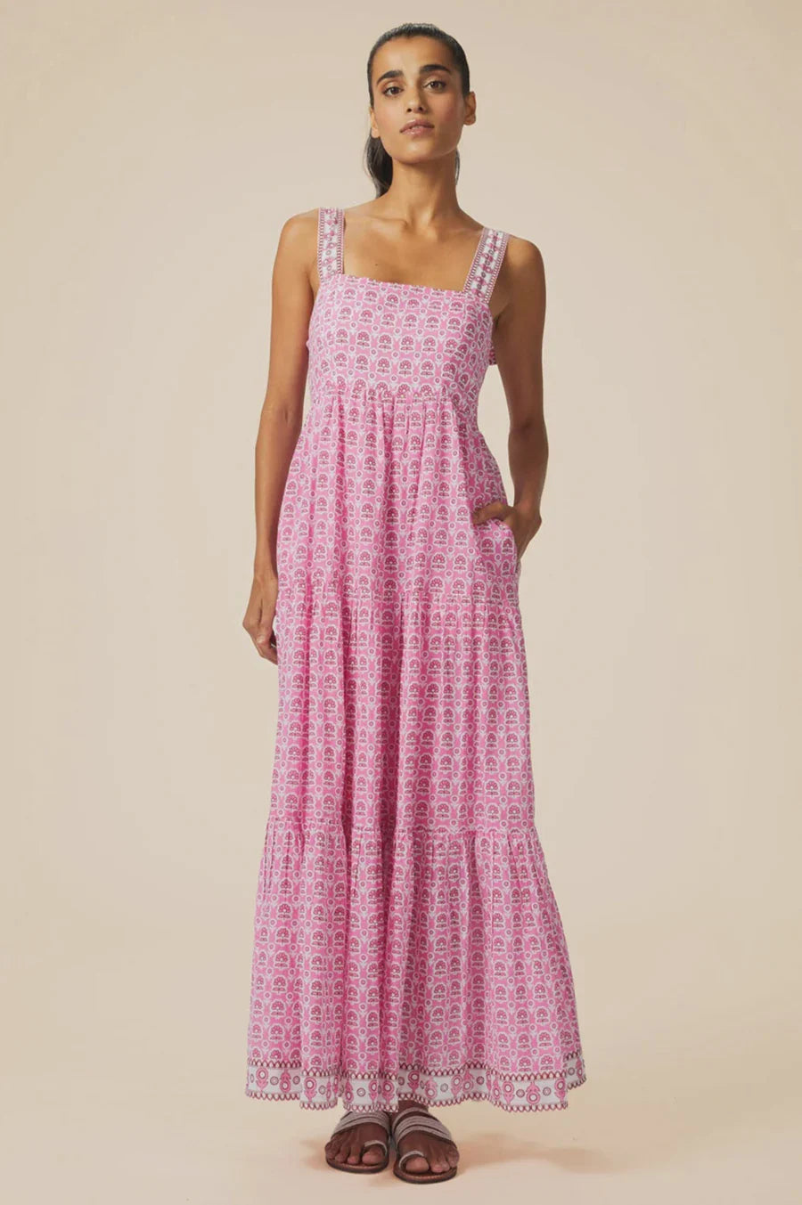 Aspiga Pink Tabitha Maxi Dress in Pink (Surplus - New)