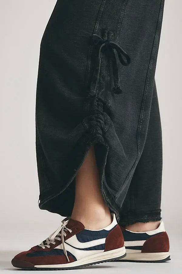 ANTHROPOLOGIE Daily Practice Horizon Wide-Leg Knit Jumpsuit (Surplus)