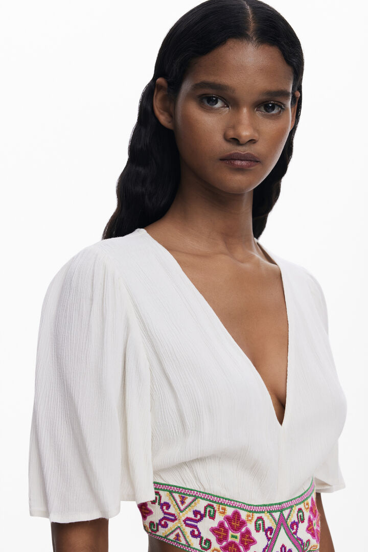 Desigual (surplus) Embroidered cut-out dress