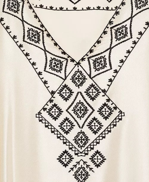 Mango Embroidered satin caftan (Surplus)