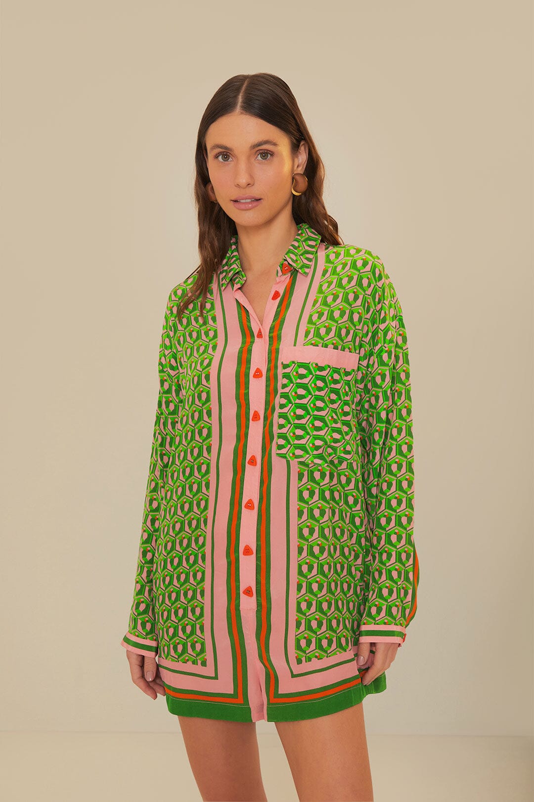 FARM RIO Mixed Cashew Scarf Romper (Surplus)