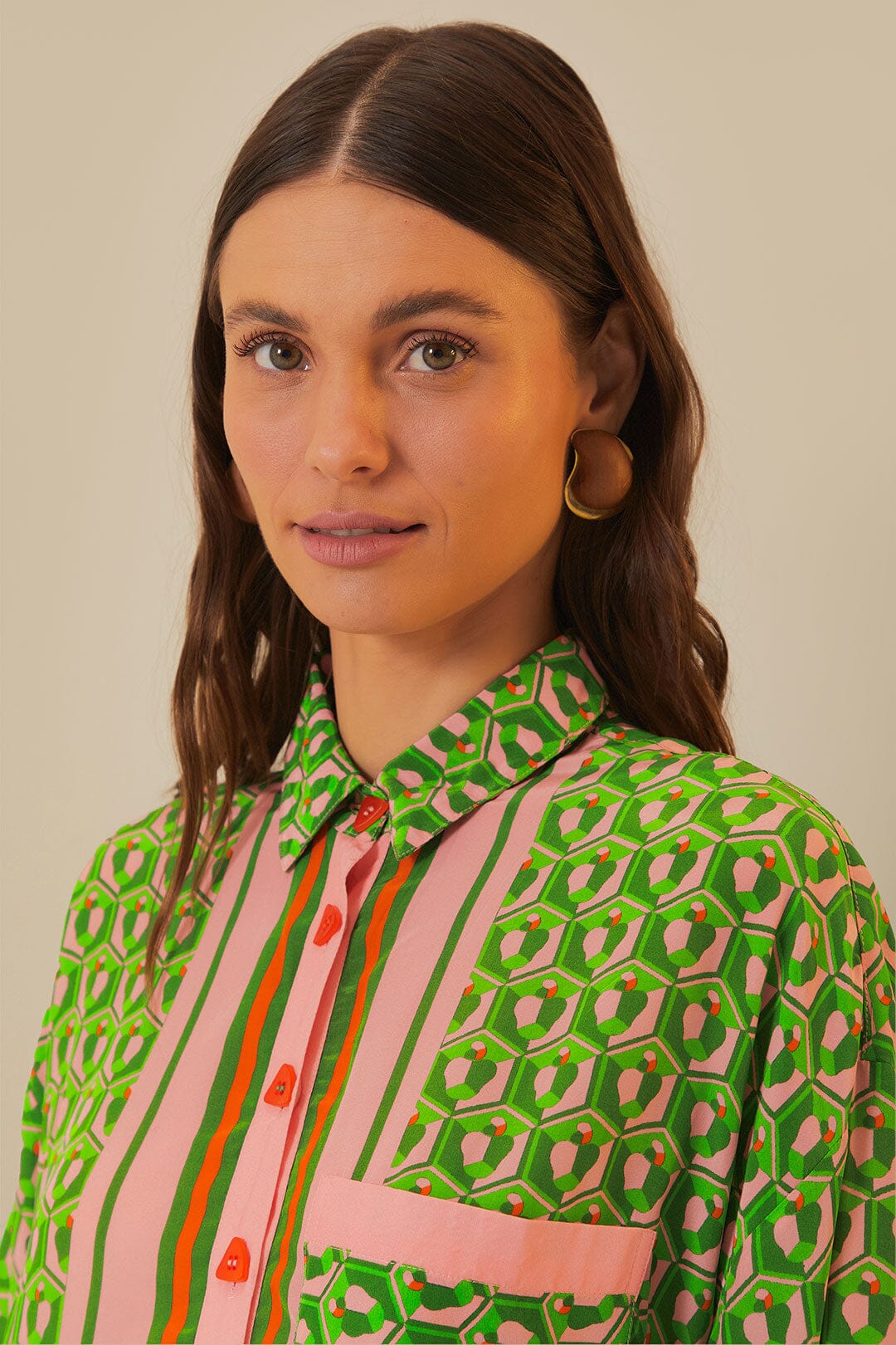 FARM RIO Mixed Cashew Scarf Romper (Surplus)