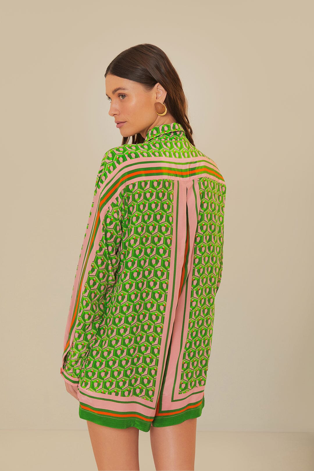 FARM RIO Mixed Cashew Scarf Romper (Surplus)