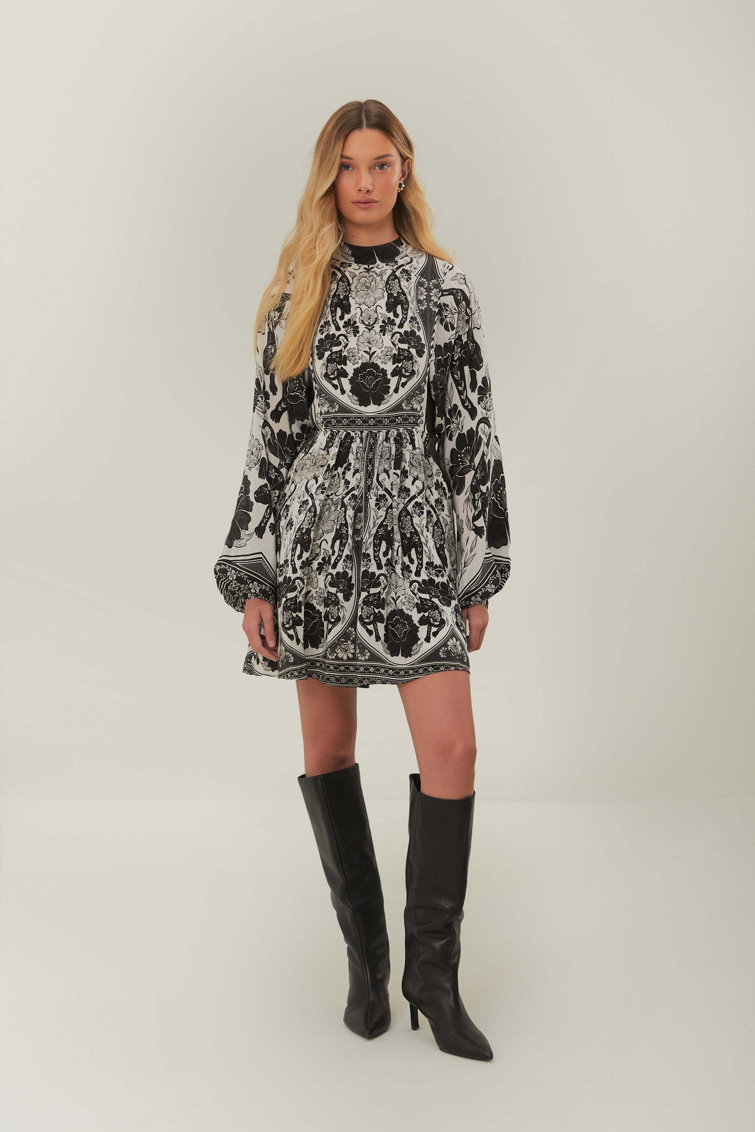 FARM Rio Flower Leopards midi dress (surplus)