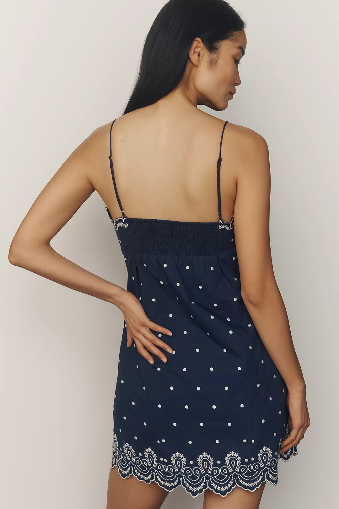 Maeve Embroidered Shift Dress in Blue (Surplus - New)