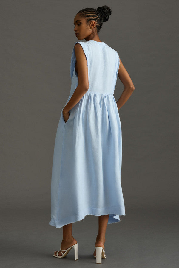 ANTHROPOLOGIE V-Neck Apron Dress (Surplus)