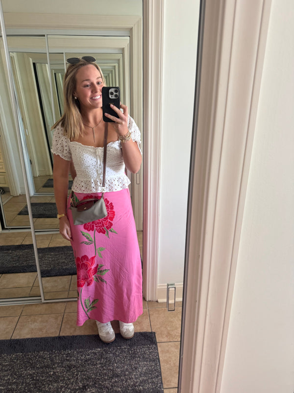 Farm Rio - Rose Motif Maxi Skirt (Surplus)