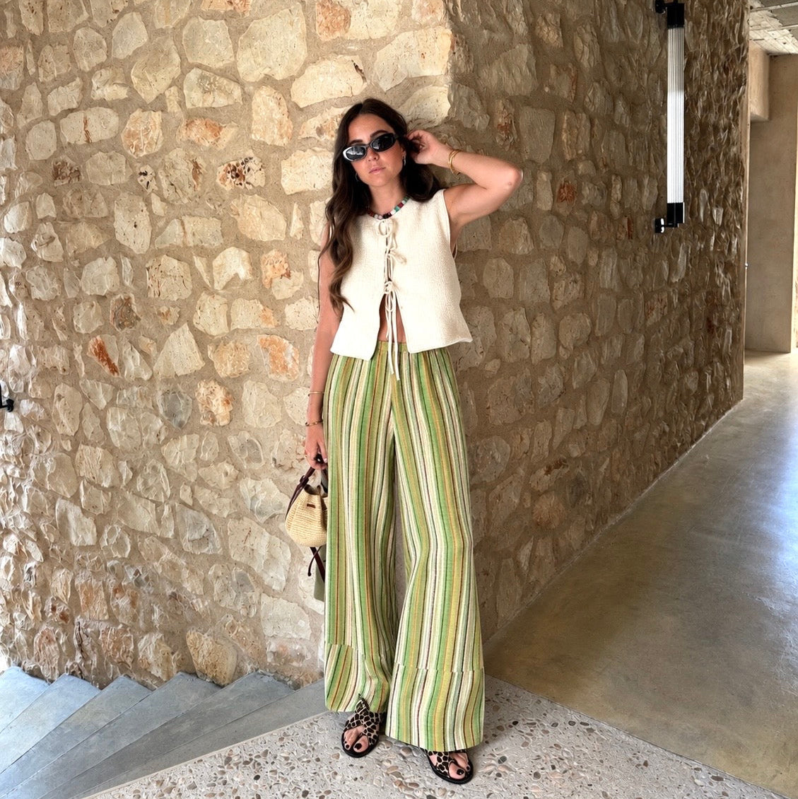 Free People Day's End Stripe Pants in Camo Combo (Surplus - New)