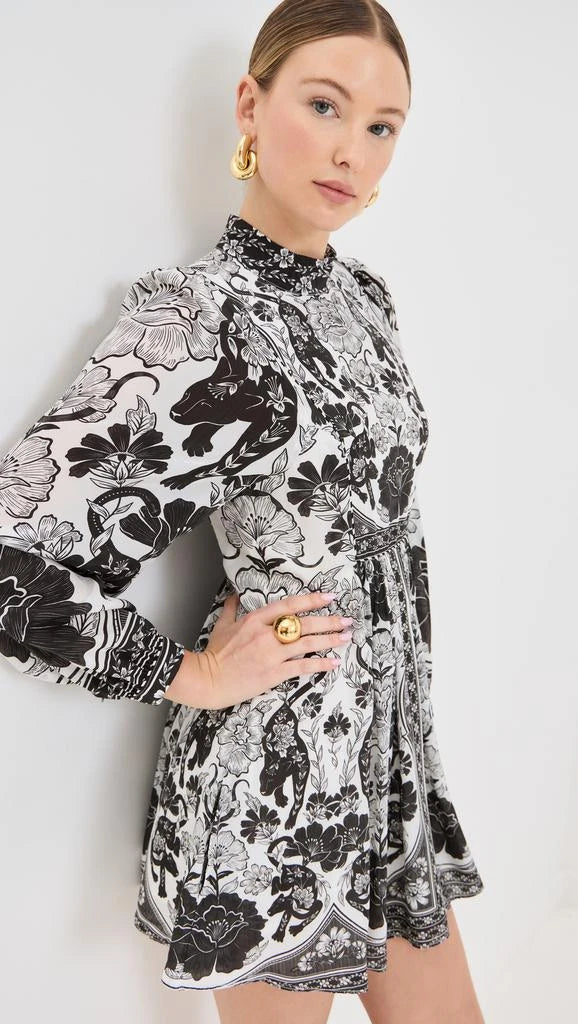 FARM Rio Flower Leopards midi dress (surplus)