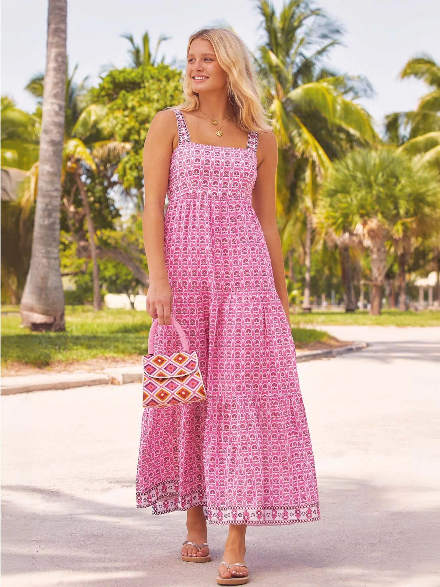 Aspiga Pink Tabitha Maxi Dress in Pink (Surplus - New)