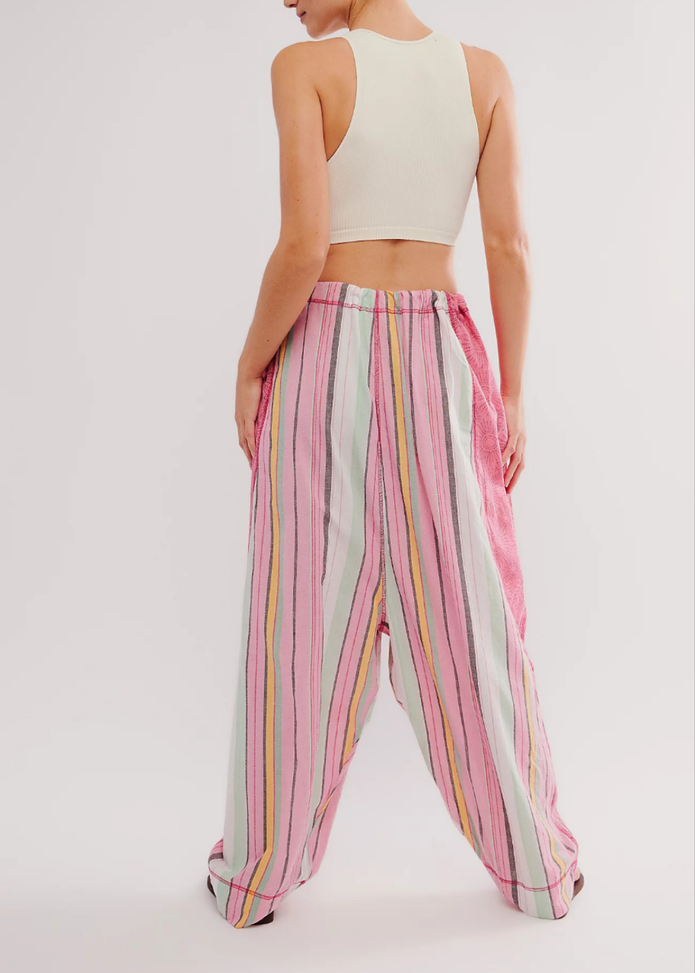 FREE PE⚪️PLE Dream In Color Convertible Jumpsuit Pink