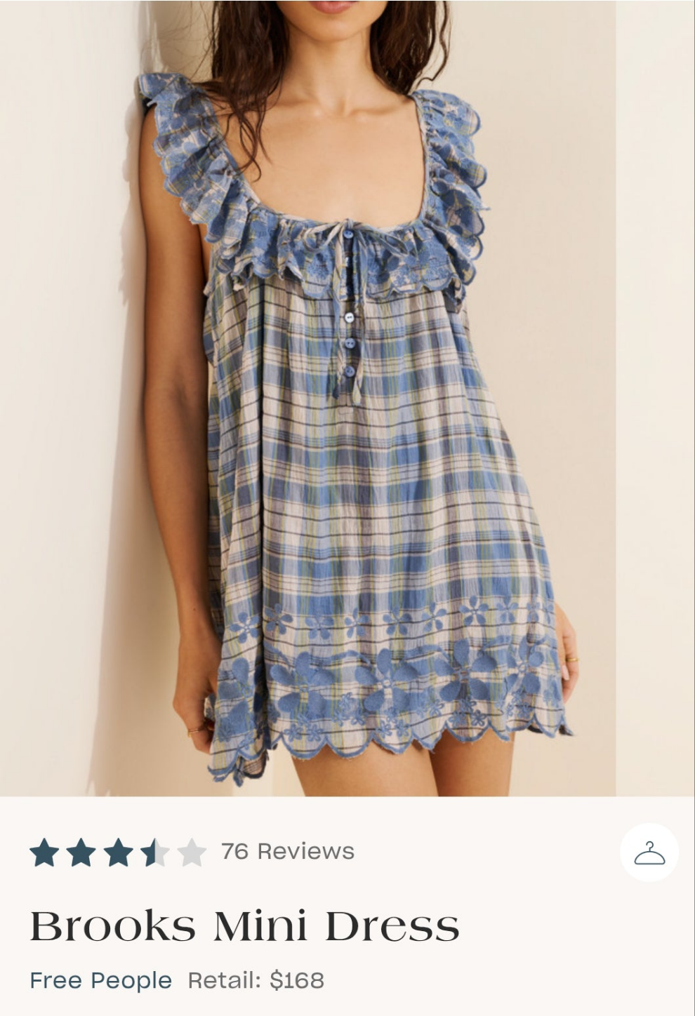FREE PE⚪️PLE Brooks Mini Dress