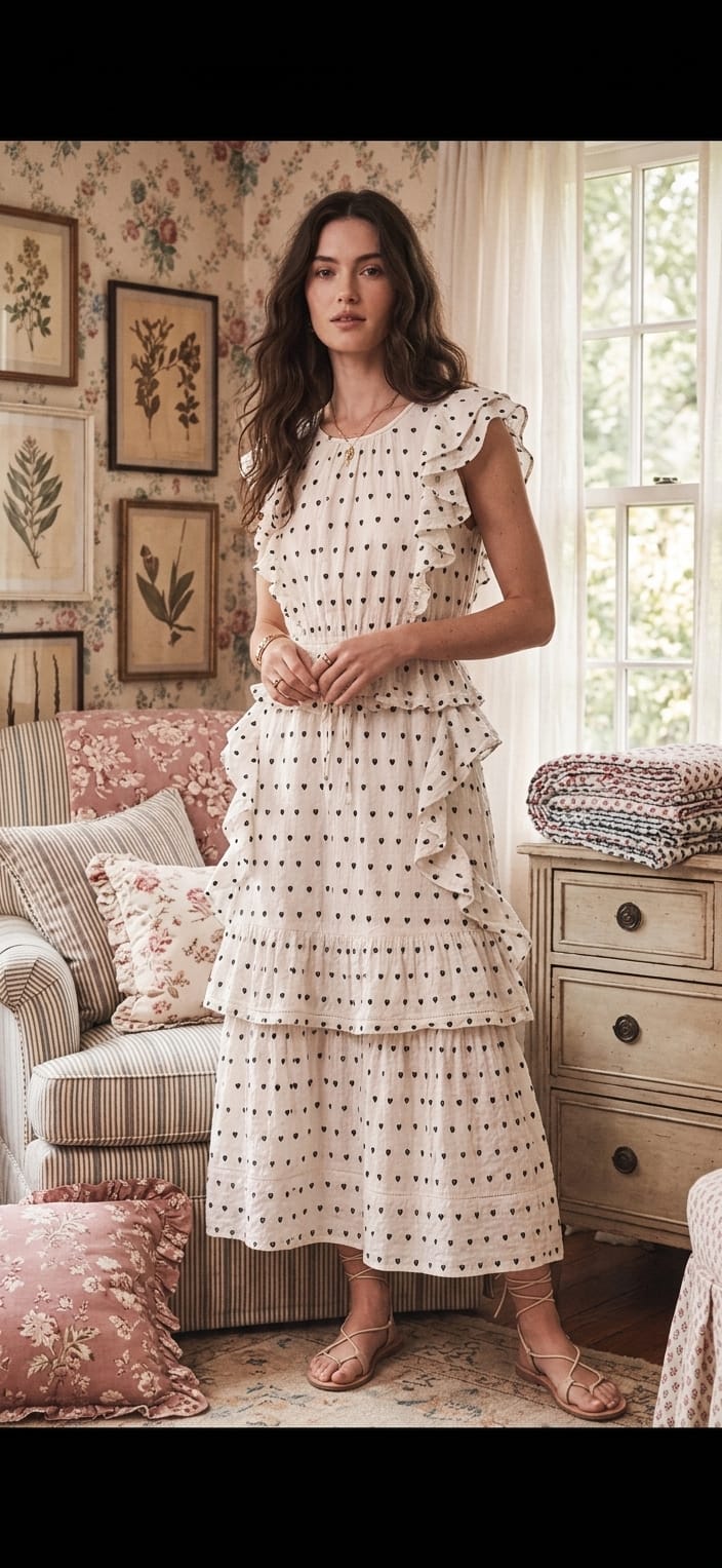 LoveShackFancy Tiered Ruffle Maxi Dress (Surplus - New)