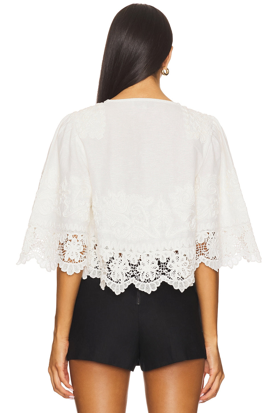 Sea New York Iyla Soutache Top in White (Surplus)