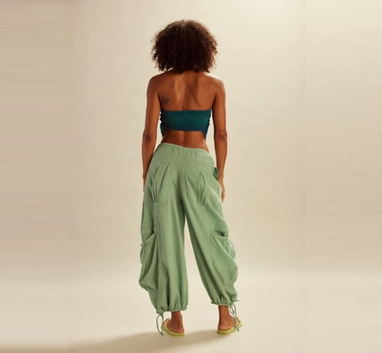 FREE PE⚪️PLE Rush Effect Parachute Pants