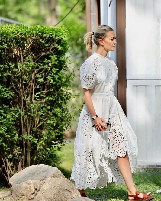 ZARA Embroidered Poplin Dress (Surplus)