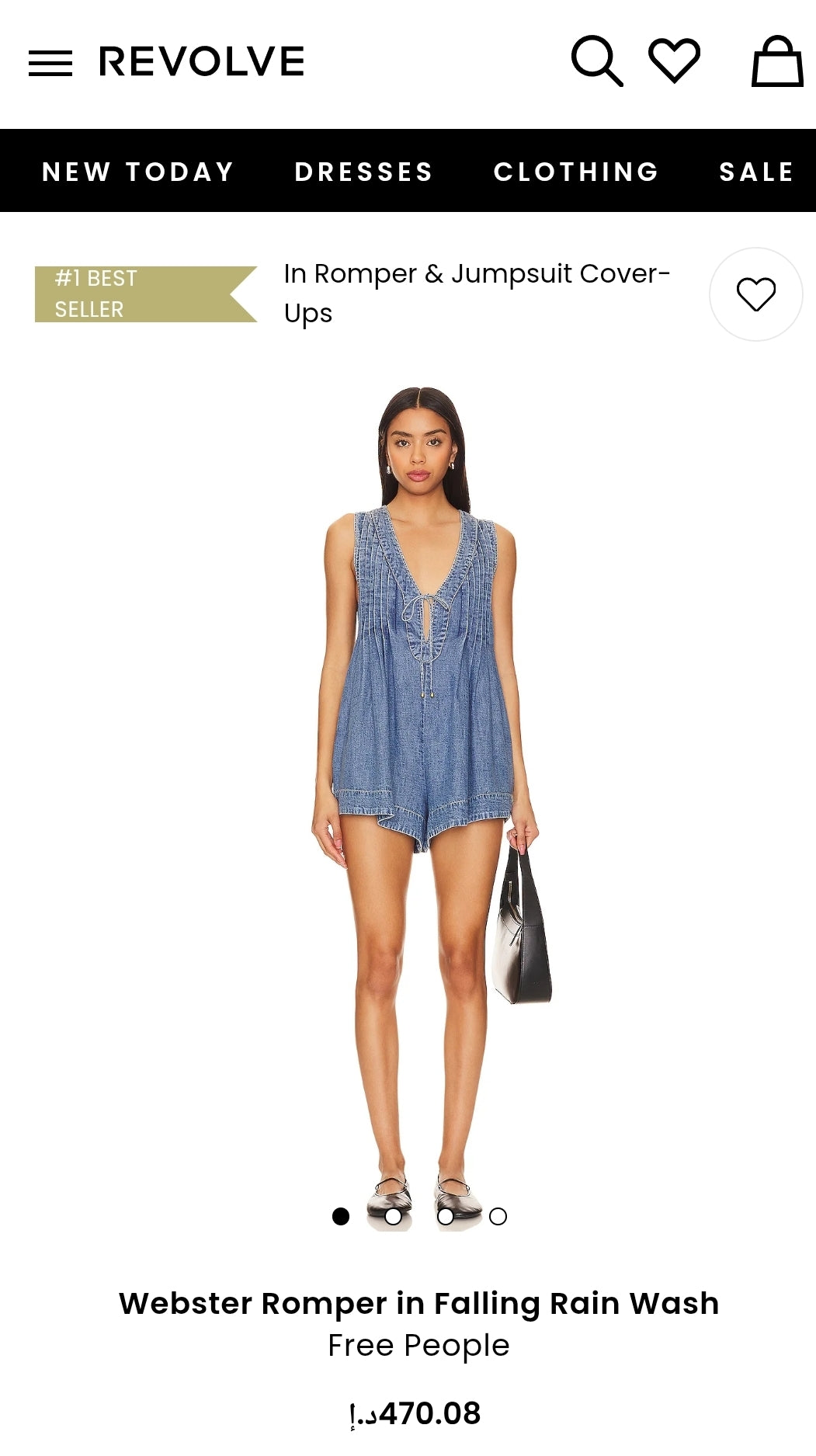 FREE PEOPLE Webster Romper (Surplus)