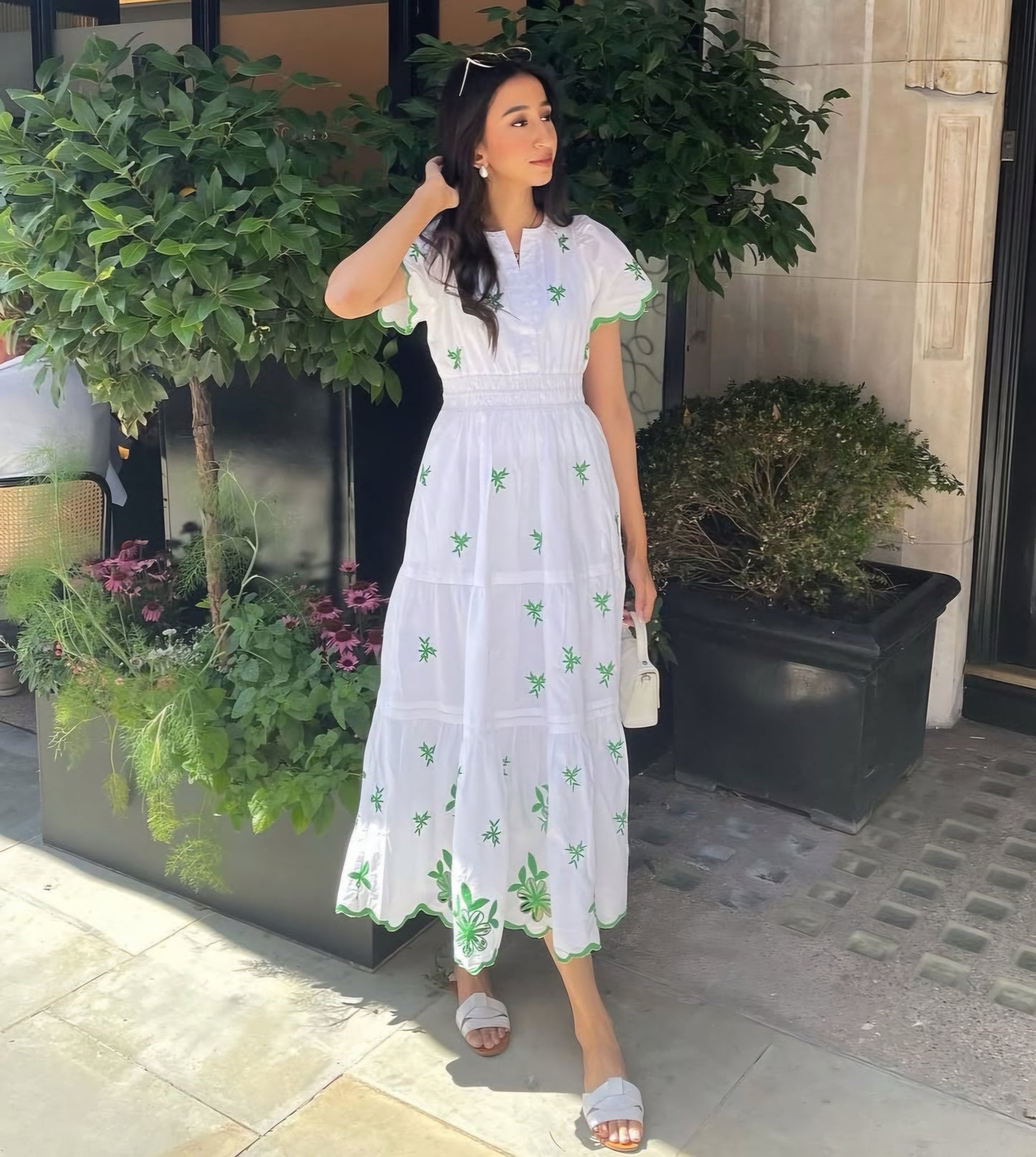 ANTHROPOLOGIE The Somerset Long Dress: Carnation Edition (Surplus)