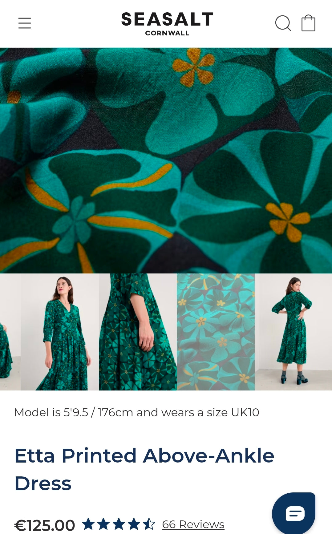 Seasalt Etta Printed Above-Ankle Dress (Surplus)