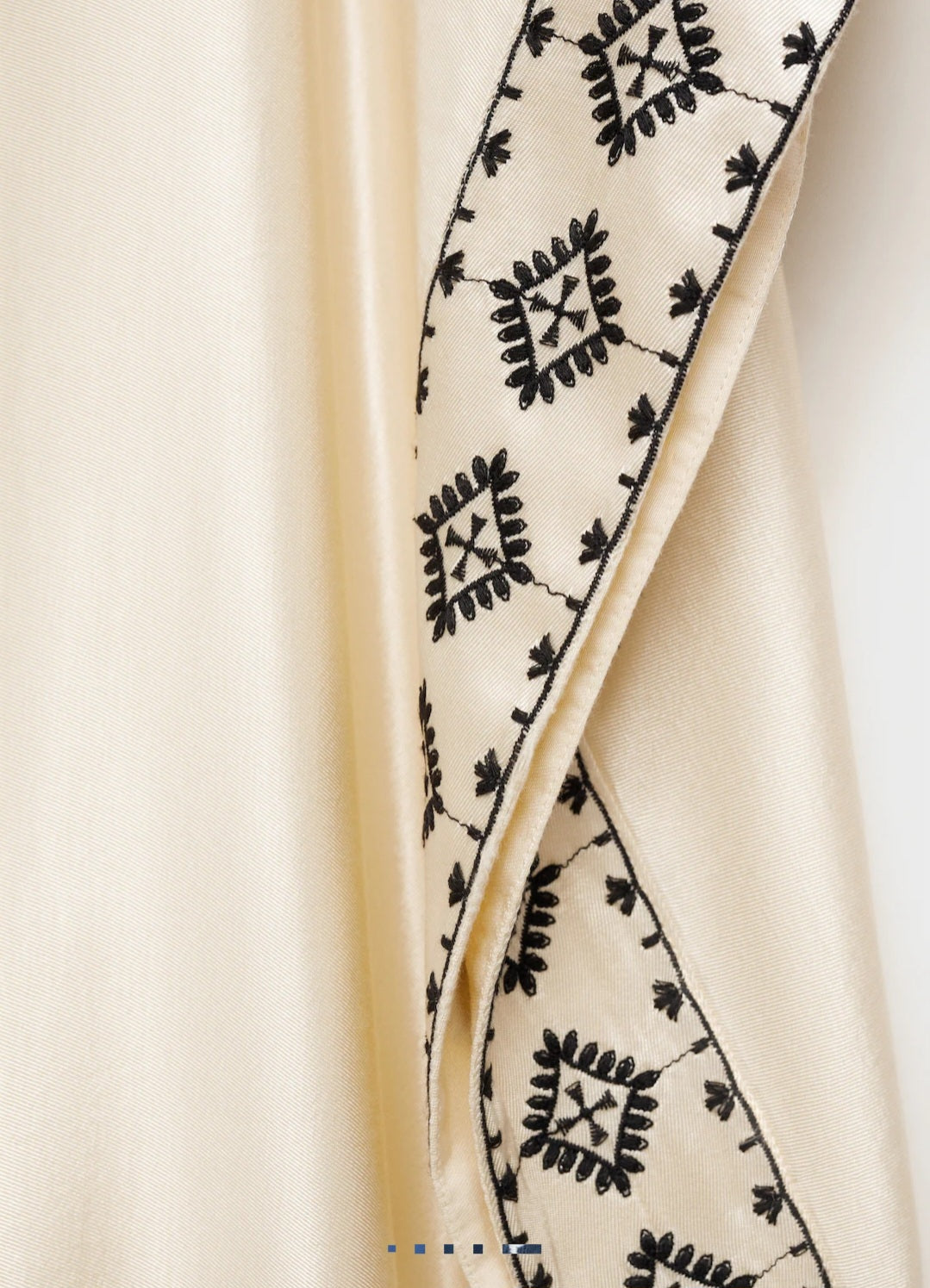 Mango Embroidered satin caftan (Surplus)