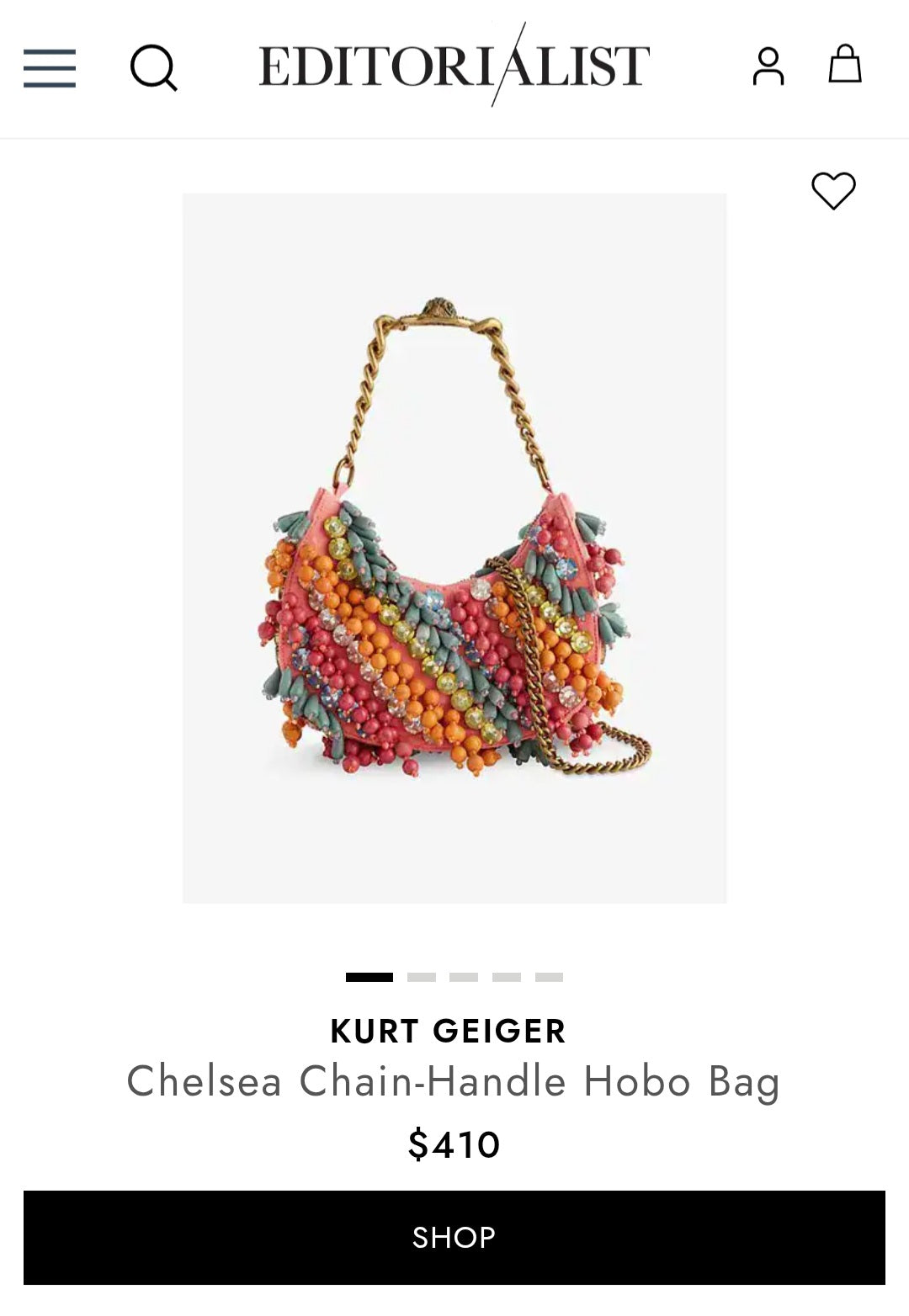 The Kurt Geiger London hobo bag (Surplus)