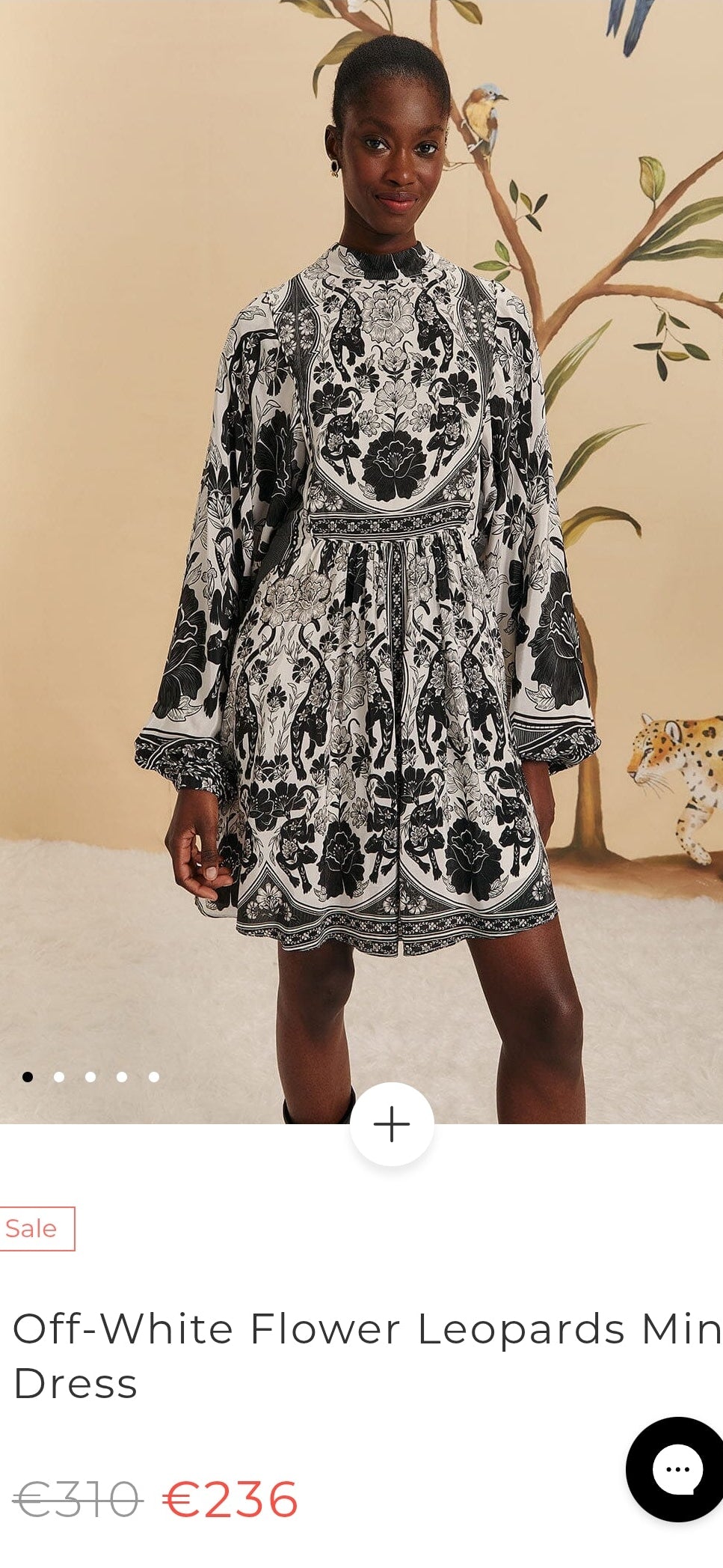 FARM Rio Flower Leopards midi dress (surplus)