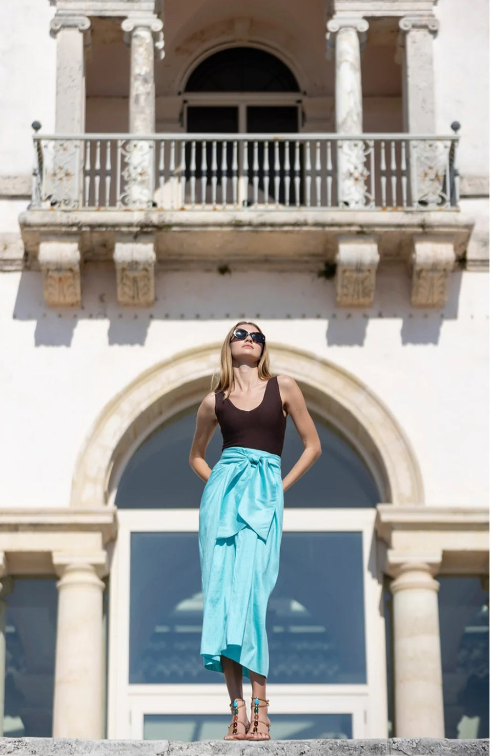 JULIA AMORY(Surplus) Cartagena Wrap Skirt